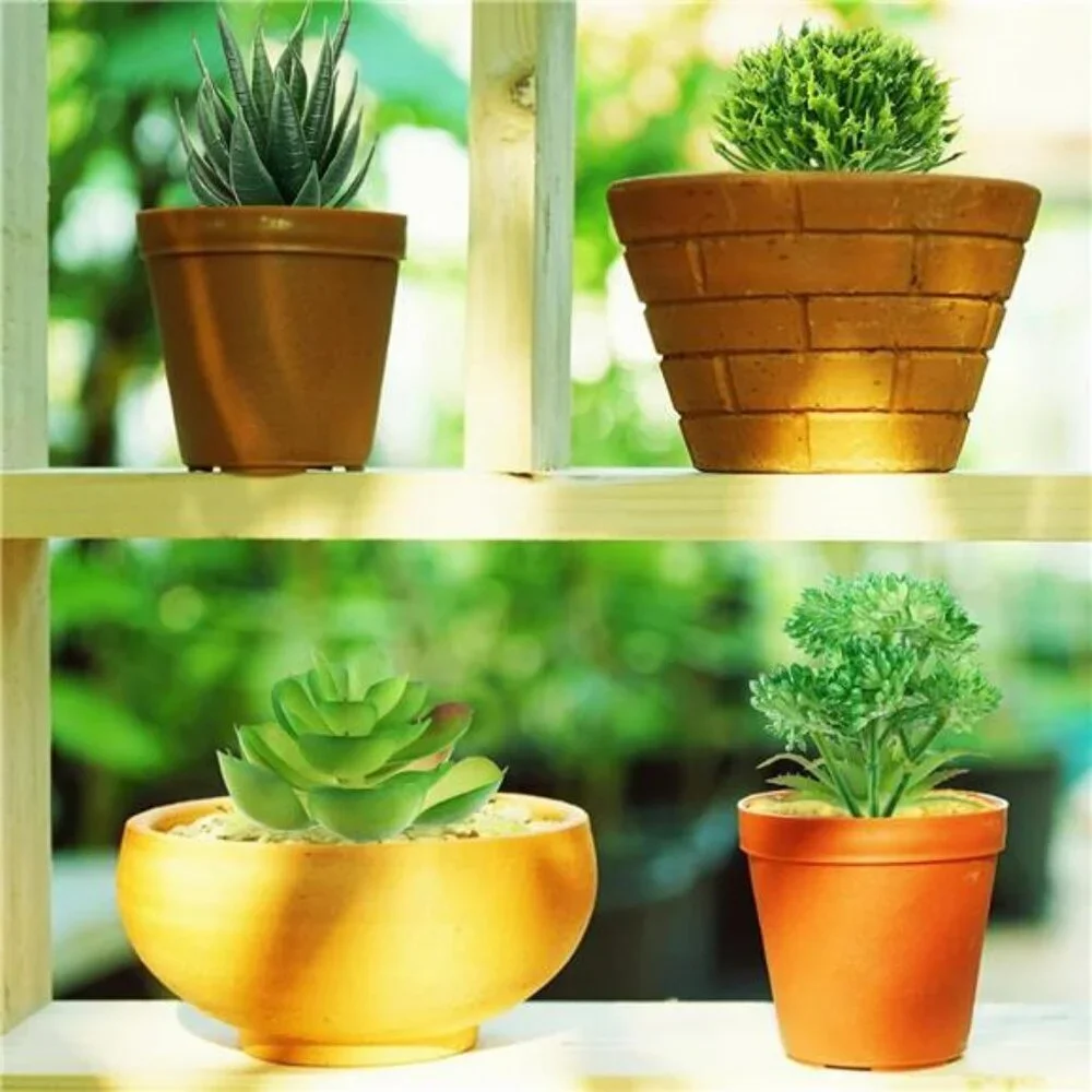 6pcs mini artificial succulent plants bulk fake greenery for diy craft home deco
